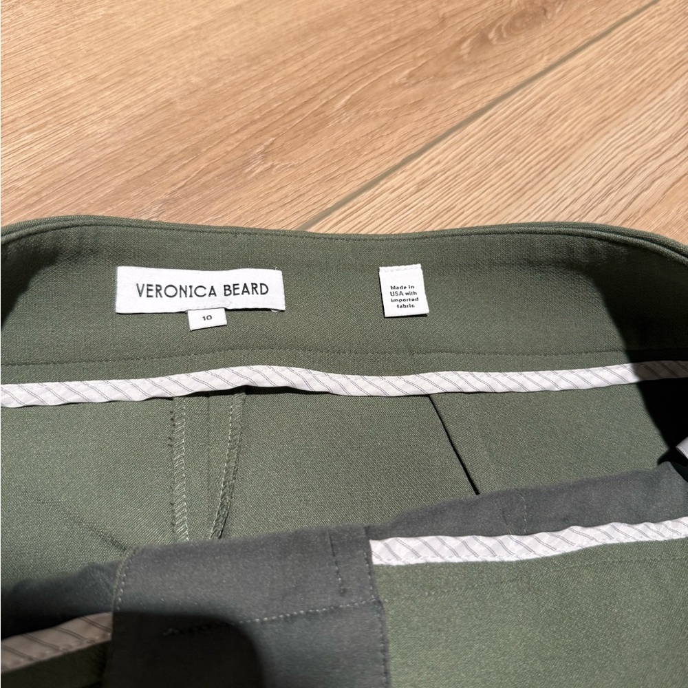 Veronica Beard Sage Green Cropped Pants - Picture 7 of 8